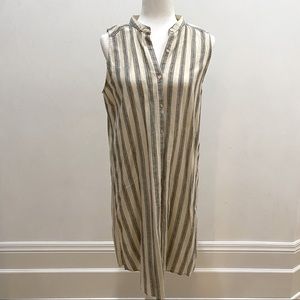 EILEEN FISHER Stripped Knee Length Dress